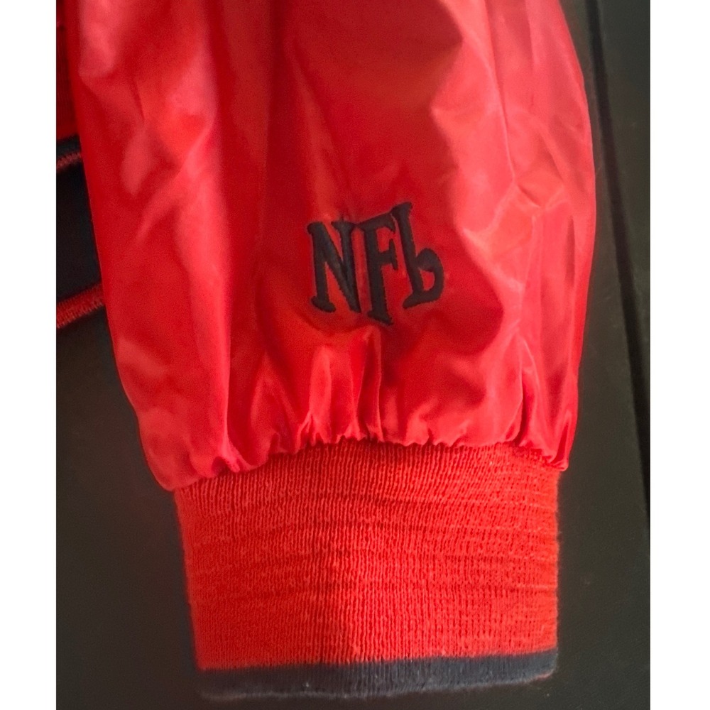 NFL Houston Texans Pullover Jacket Windbreaker Men's Medium Navy Blue Reversible - Picture 8 of 11
